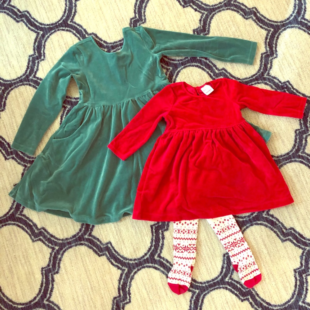 Hannah Andersson Velour Twirl Dress